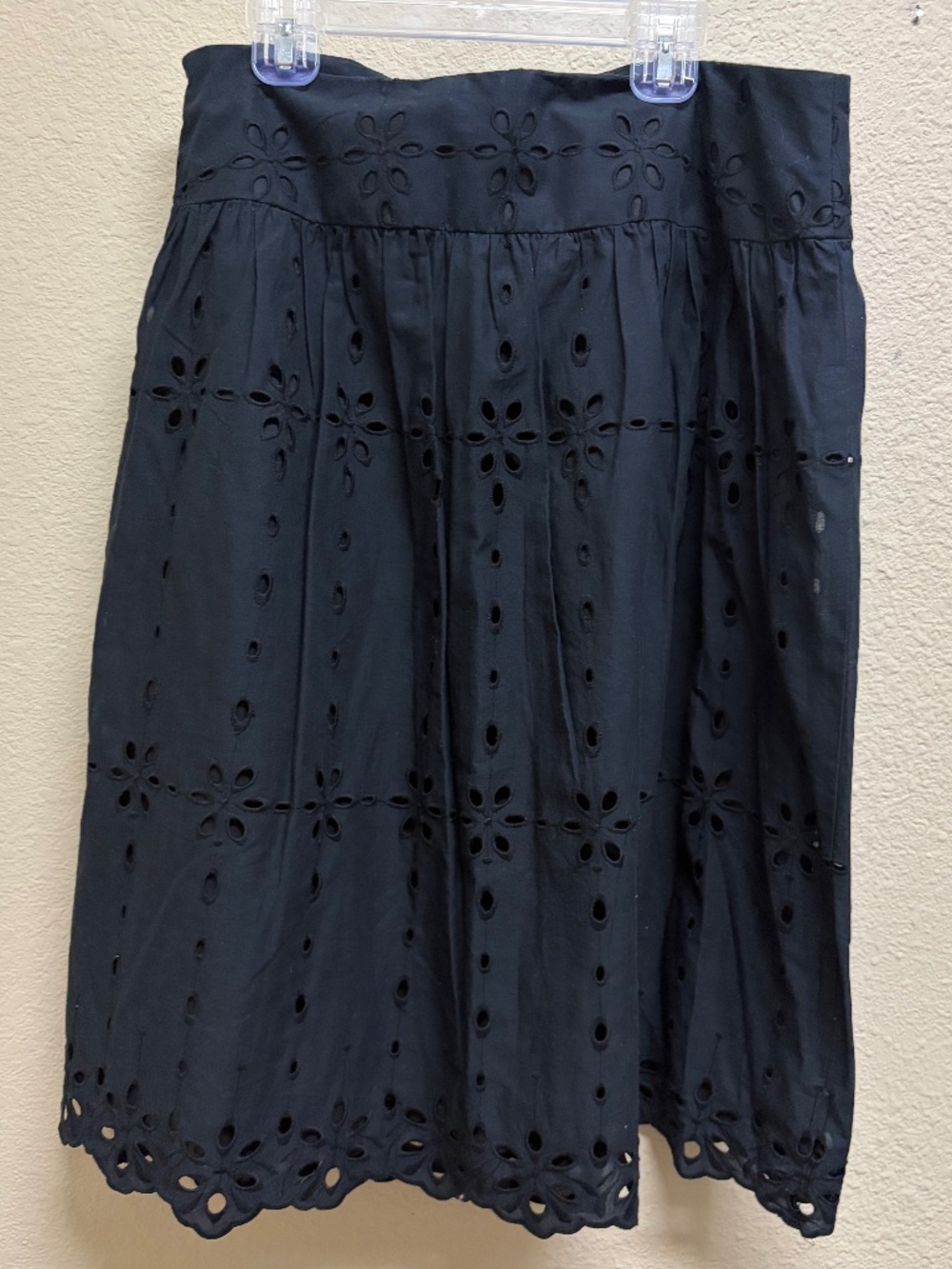 Black Jones New York Eyelet Skirt Size 10